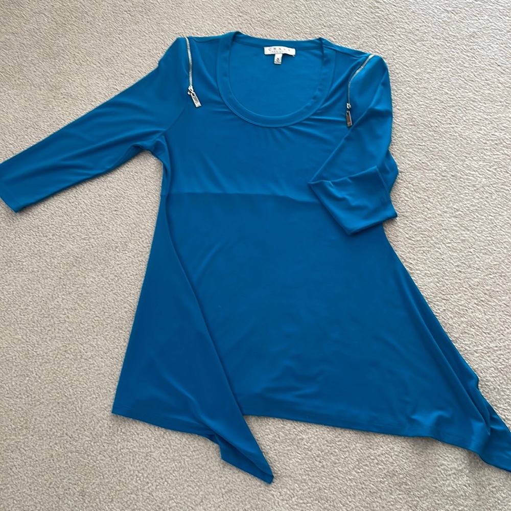 Teal blue tunic
